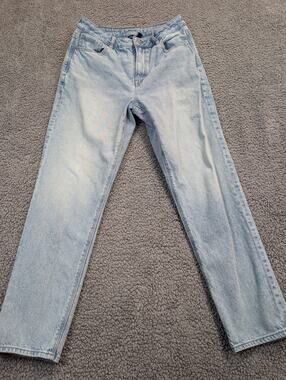 American Eagle Outfitters Women's Size 8 Blue Mom Jean Strigid (0819)